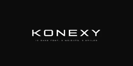 Konexy Sans Serif font