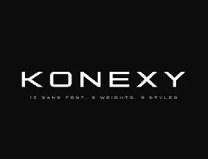 Konexy Sans Serif font