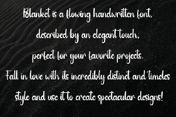 Blanket font