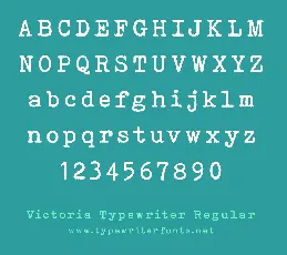 Victoria Typewriter font