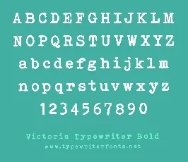 Victoria Typewriter font