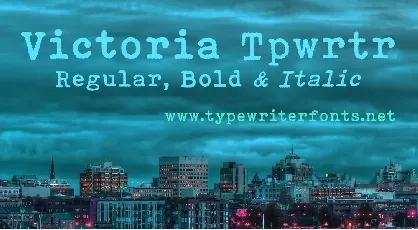 Victoria Typewriter font