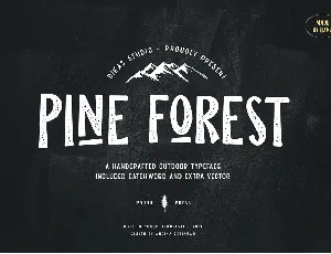 Pine Forest font