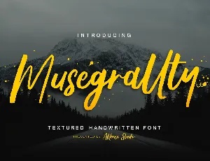 Musegrallty font