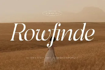 Rowfinde font