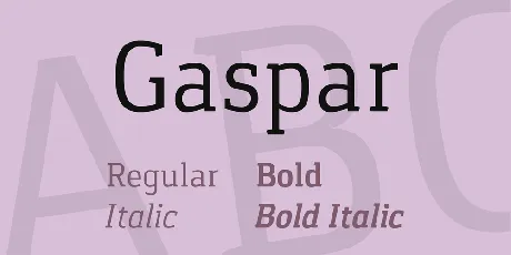 Gaspar font