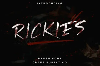 Rickies Brush font