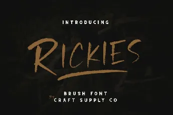 Rickies Brush font