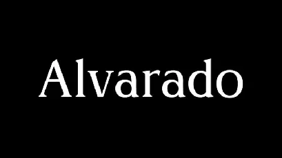 Alvarado Family font