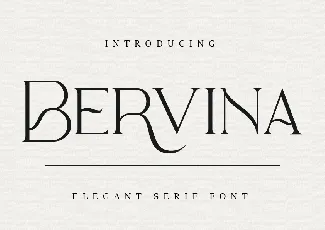 Bervina Stylish Serif font