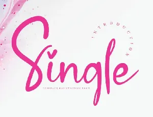 Single Script font