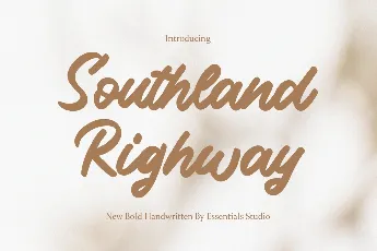 Southland Righway font