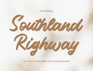 Southland Righway font