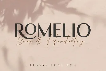 Romelio Classy Sans Serif font