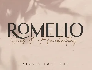 Romelio Classy Sans Serif font