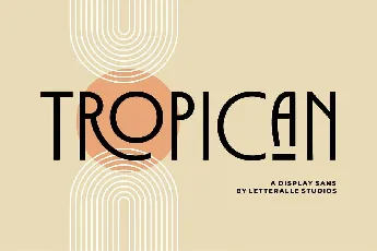 Tropican font