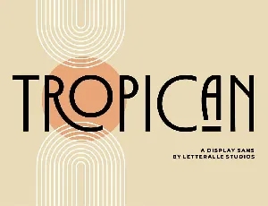 Tropican font