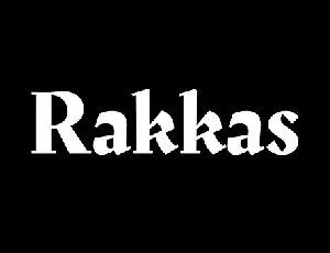 Rakkas font