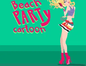 Beach Party Cartoon font