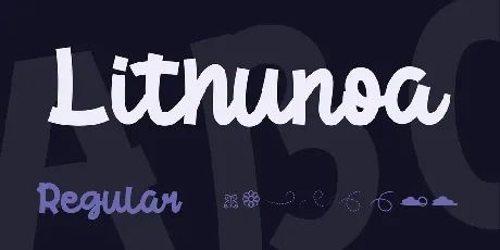 Lithunoa font