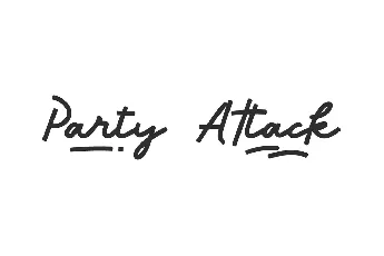 Party Attack Demo font