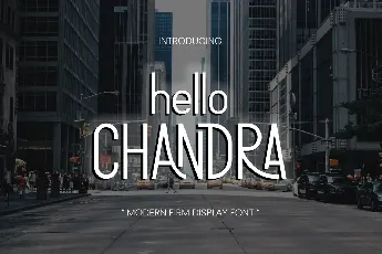 HELLO CHANDRA font