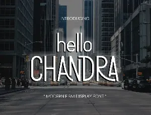 HELLO CHANDRA font