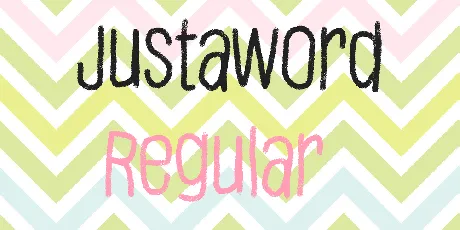 Justaword font