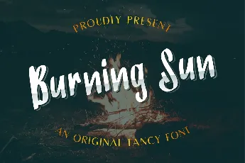 Burning Sun Demo font