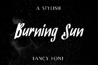 Burning Sun Demo font