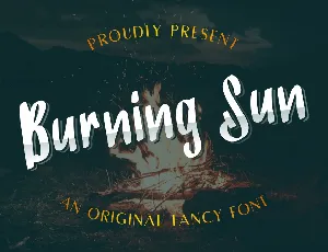 Burning Sun Demo font