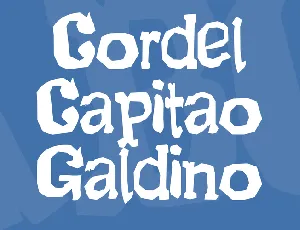 Cordel Capitao Galdino font
