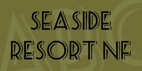 Seaside Resort NF font