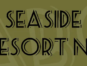 Seaside Resort NF font