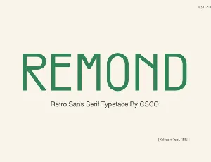 Remond font