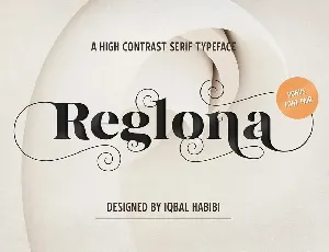 Reglona font