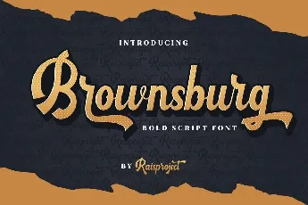 Brownsburg font