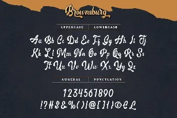 Brownsburg font