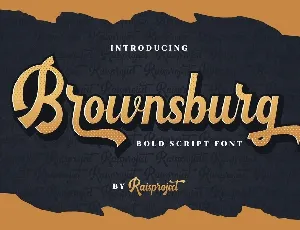 Brownsburg font