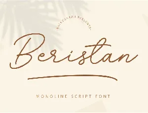 Beristand Monoline Script font