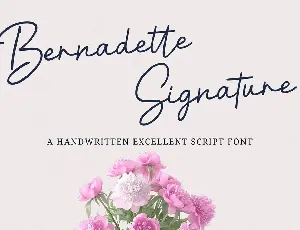 Bernadette Signature font