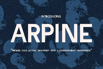 Arpine font