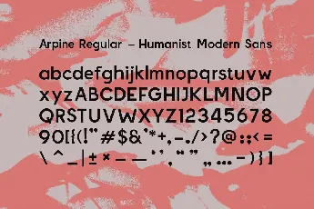 Arpine font