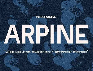 Arpine font