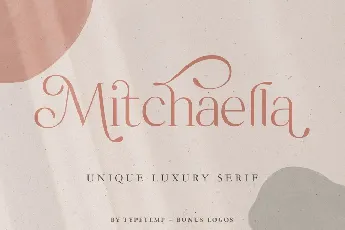 Mitchaella Unique Luxury Serif Typeface font