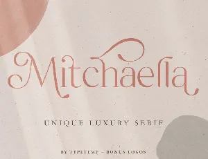 Mitchaella Unique Luxury Serif Typeface font