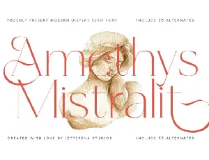 Amethys Mistralit font