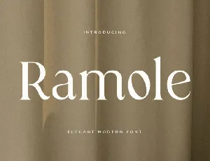 Ramole font