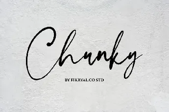 Chunky Handwritten Signature font