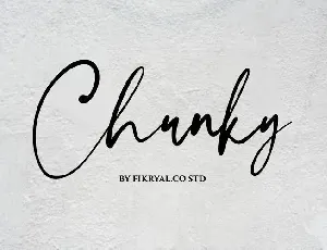 Chunky Handwritten Signature font